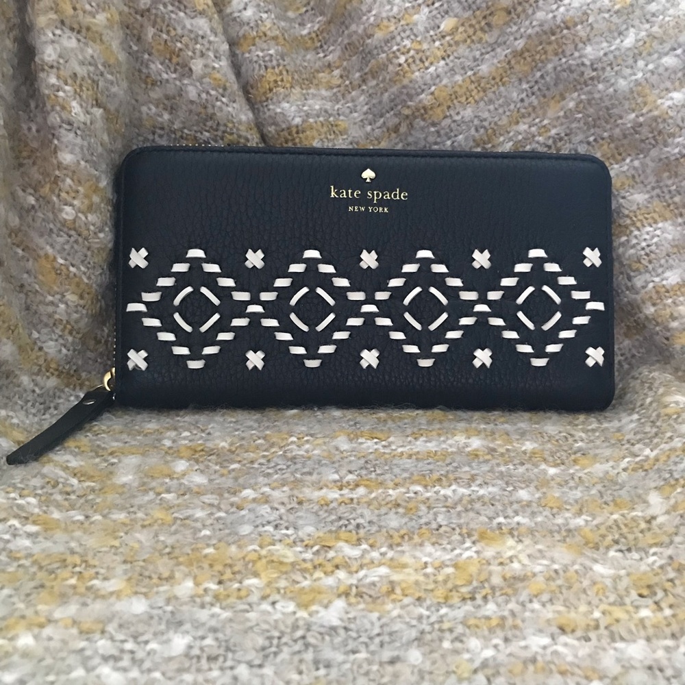 Kate Spade Neda Flynn Street Black Wallet